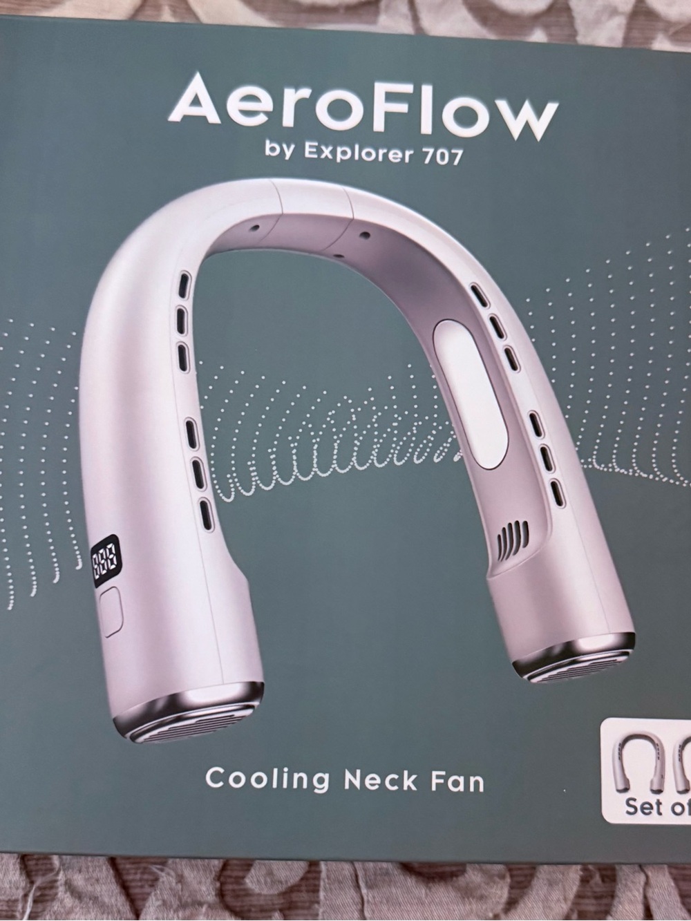 AeroFlow Cooling Neck Fan - White